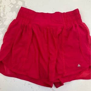 Balance Women Small Hot Pink Athleisure Active Nylon Blend Stretch Shorts